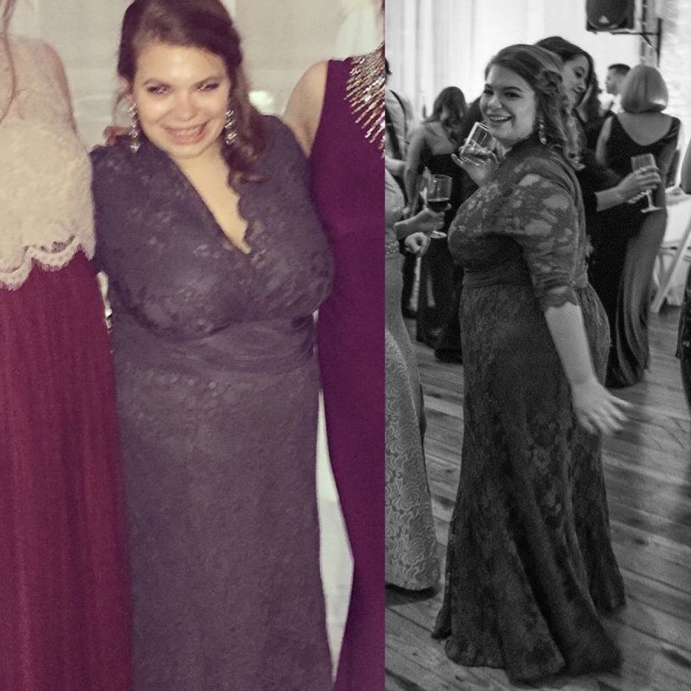 Grey Lace Gown - Picture 5 of 5